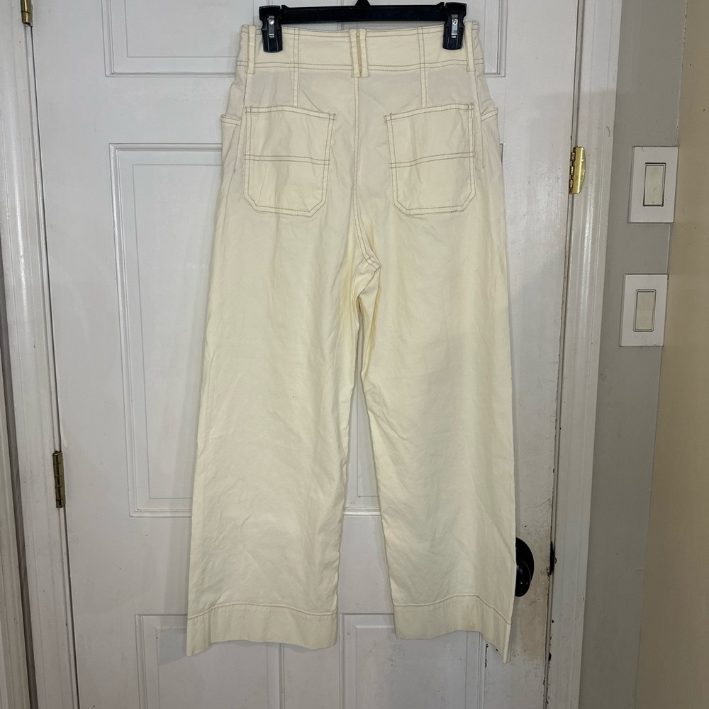 Anthropologie The Colette Crop Wide-Leg Pants size 28 women’s - Picture 3 of 5